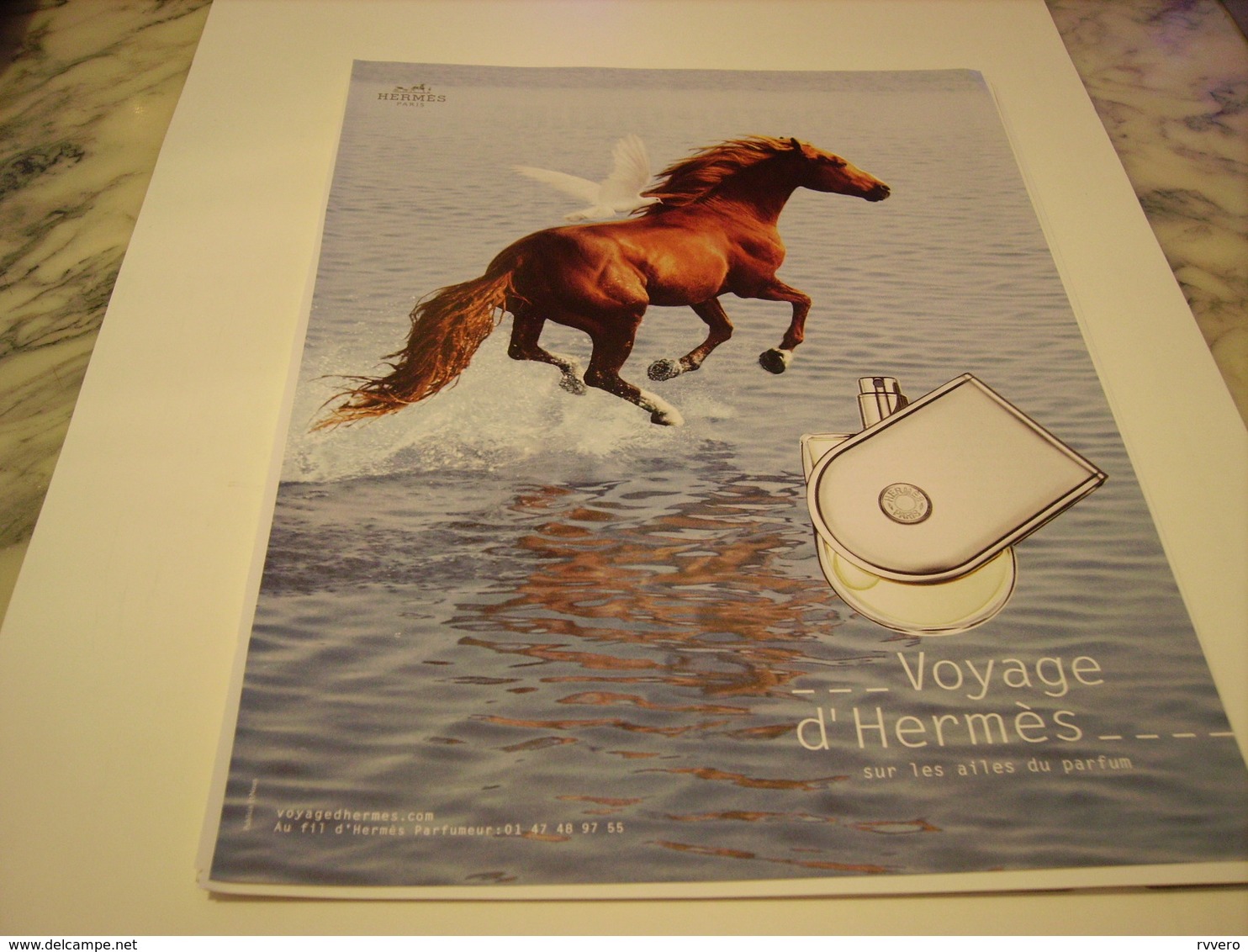 ANCIENNE PUBLICITE  PARFUM VOYAGE DE HERMES  2011 - Non Classés