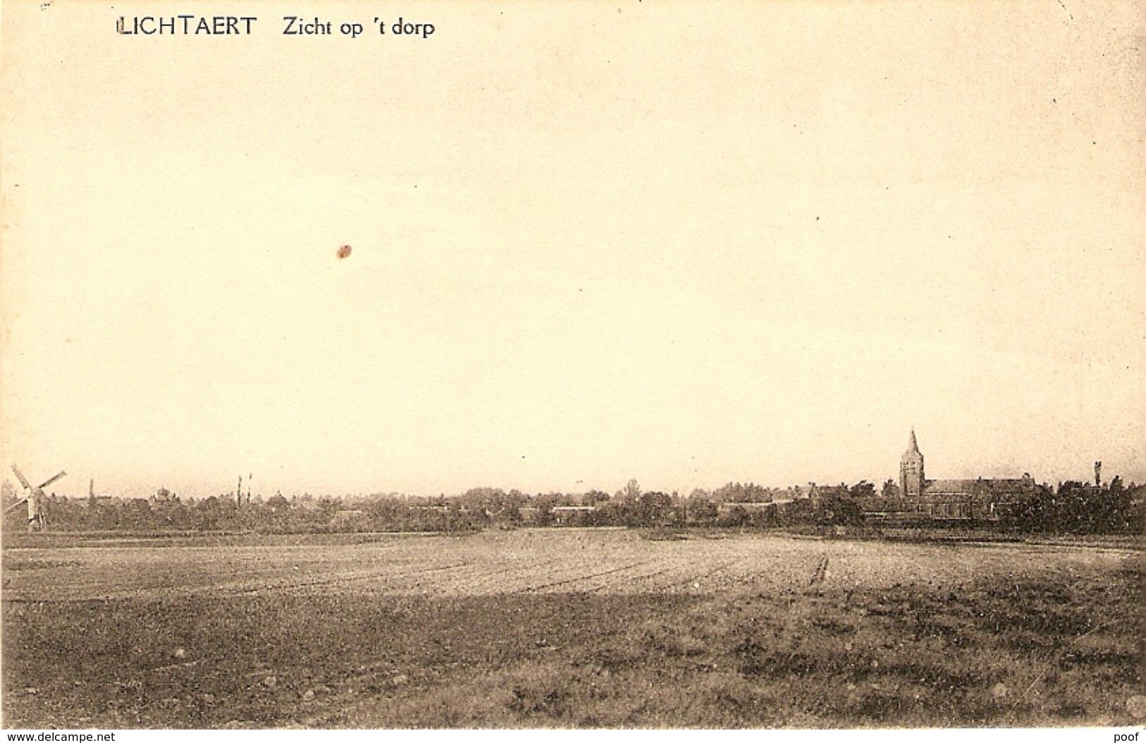 Lichtaert  /  Lichtaart : Zicht Op 't Dorp Met Molen - Kasterlee