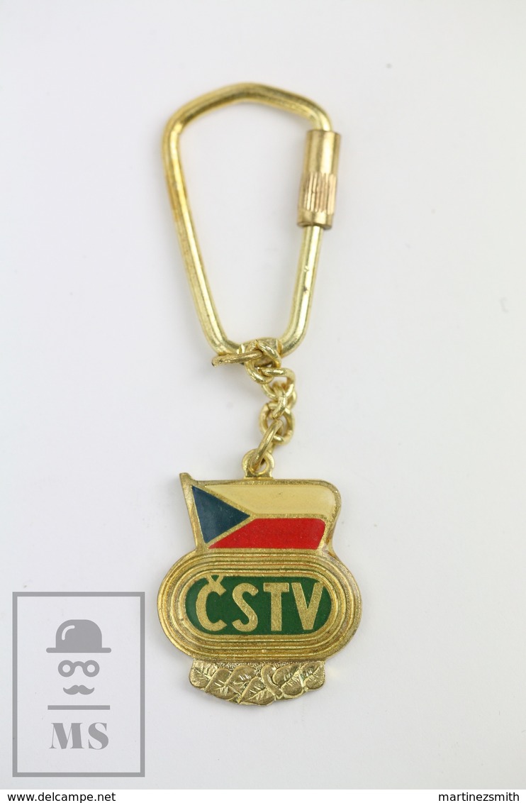 Vintage CSTV College Sports Television Czech Keyring/ Keychain - Llaveros