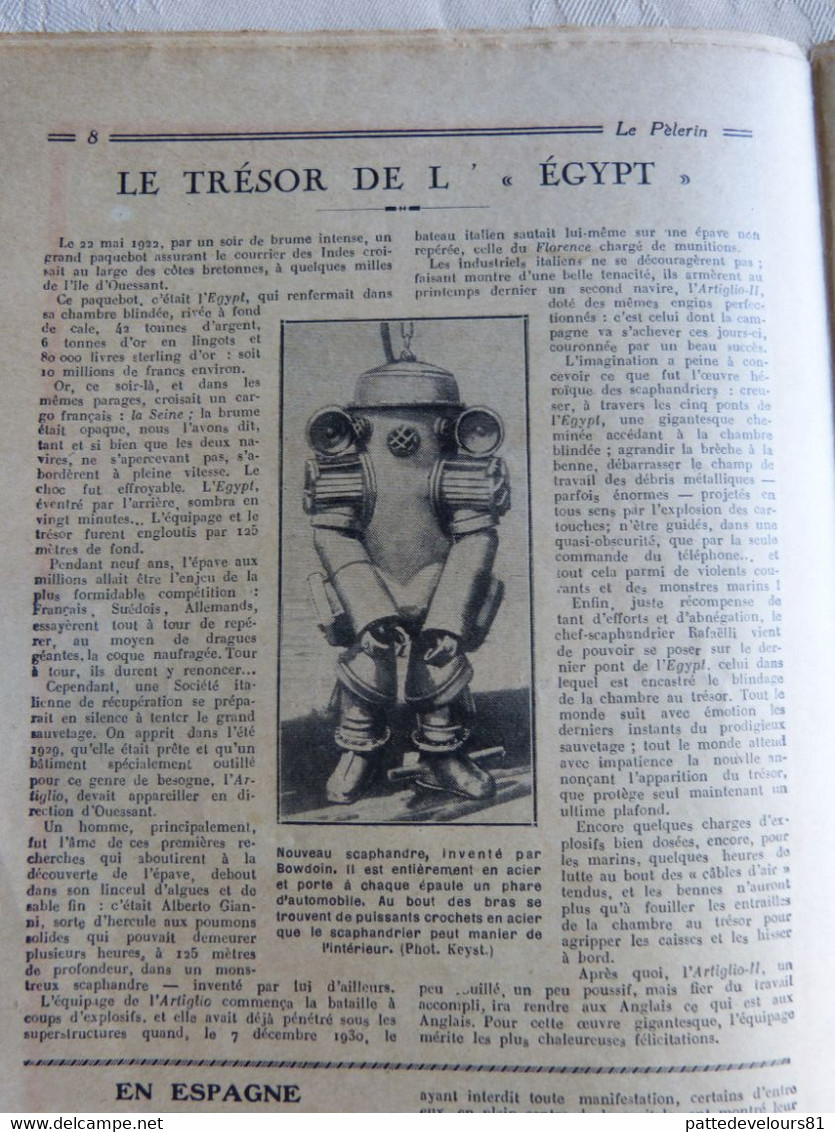 Le Pèlerin Chômeurs RUHR Puits Mine Mineurs Mining "Gueules Noires" Scaphandre Scaphandrier Pieds Lourds "Egypt" - 1900 - 1949