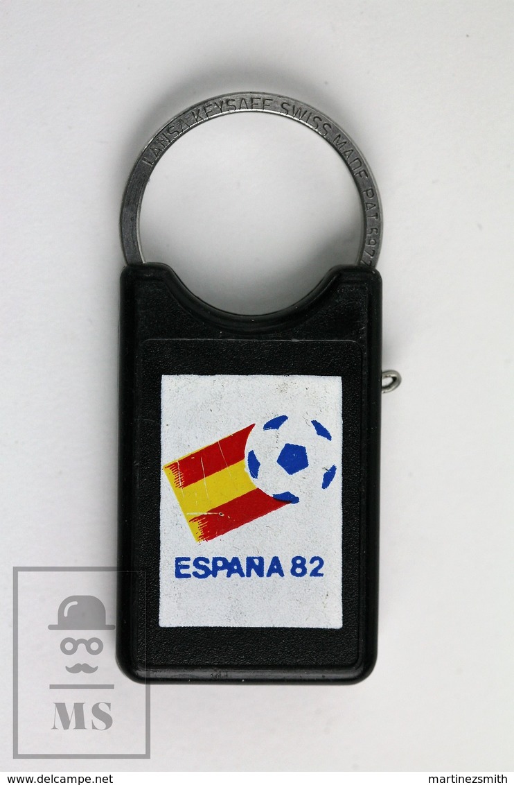 Vintage FIFA World Cup Spain 1982, Lansa Keysafe Swiss Made Keyring/ Keychain - Llaveros