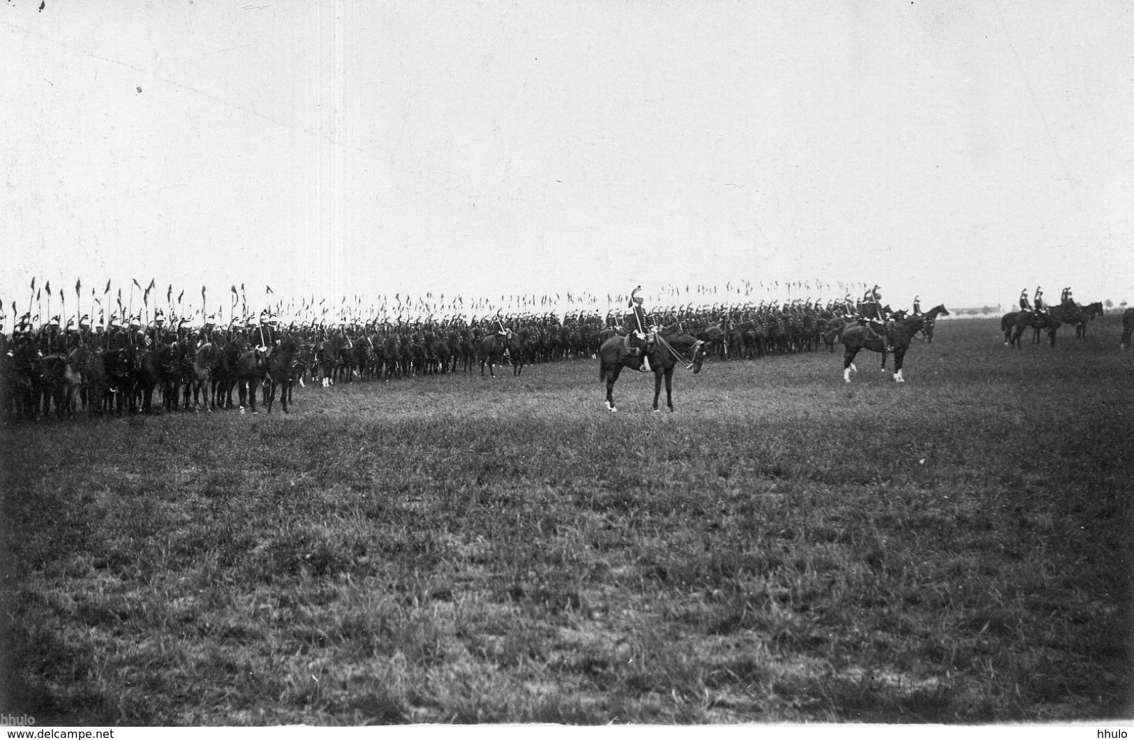 DA538 Carte Postale Photo Vintage RPPC Militaire Reims 1909 Cavalerie 22ème Drag - Guerre, Militaire