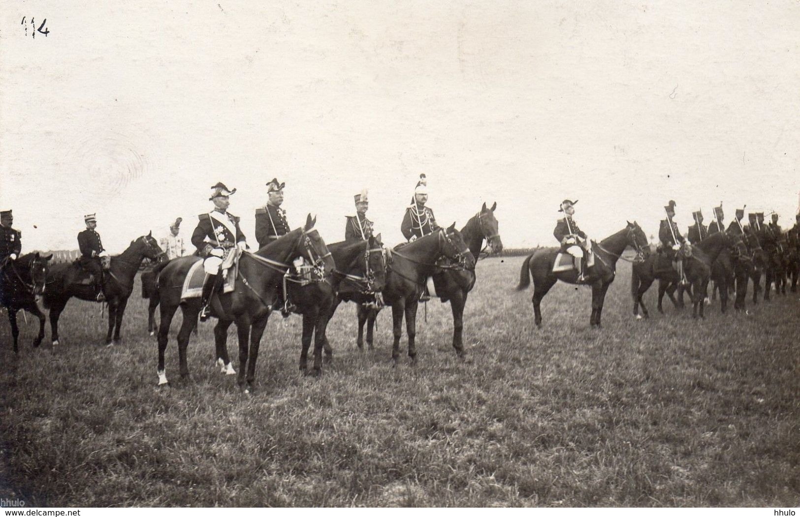 DA534 Carte Postale Photo Vin. RPPC Militaire Reims 1909 Sordet Lanzerac Joffre - Guerre, Militaire