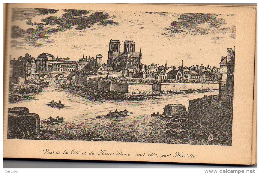 75 Mon Vieux PARIS  Notre Dame Documents Anciens  Carnet De 13 Vues - Notre Dame De Paris