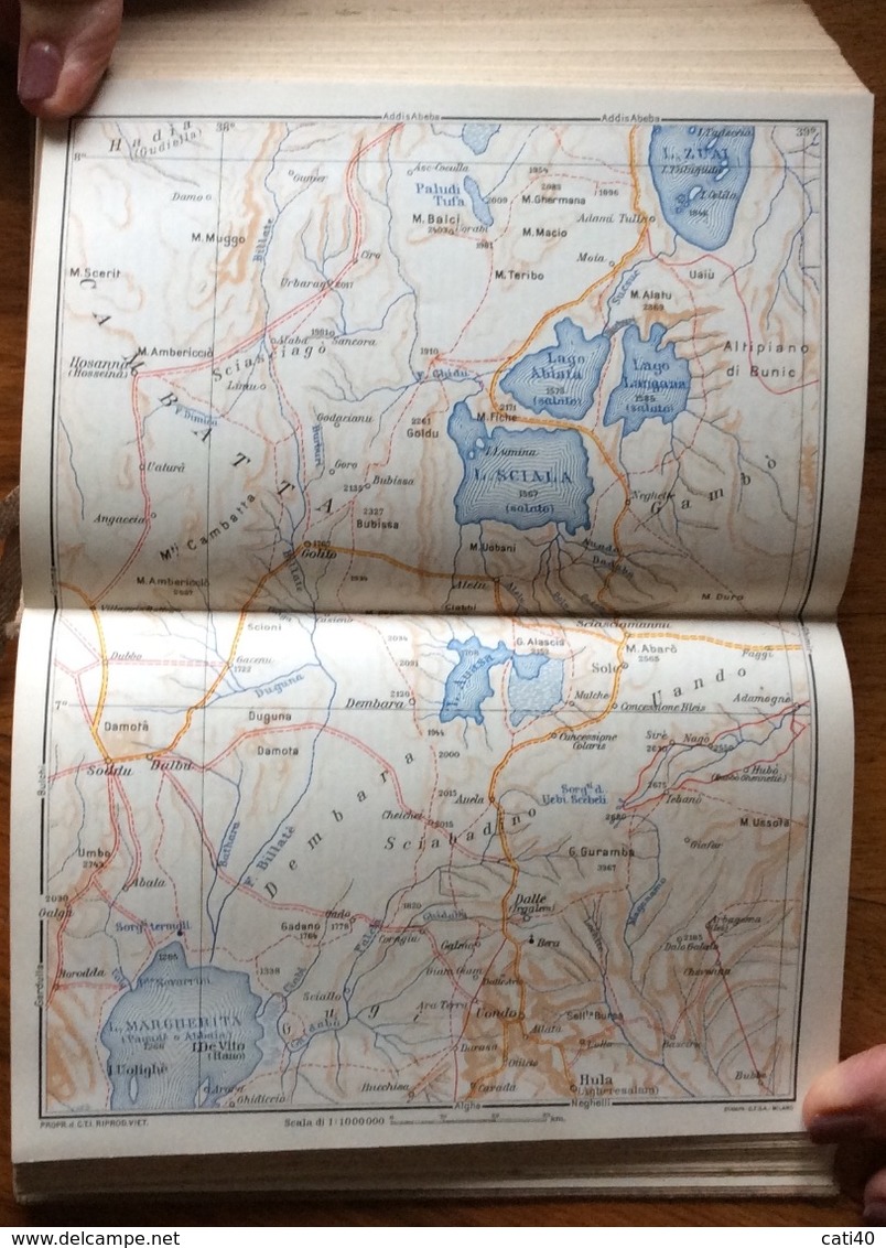 GUIDA DELL'AFRICA ORIENTALE ITALIANA C.T.I. 1938 (XVI) CON CARTE GEOGRAFICHE