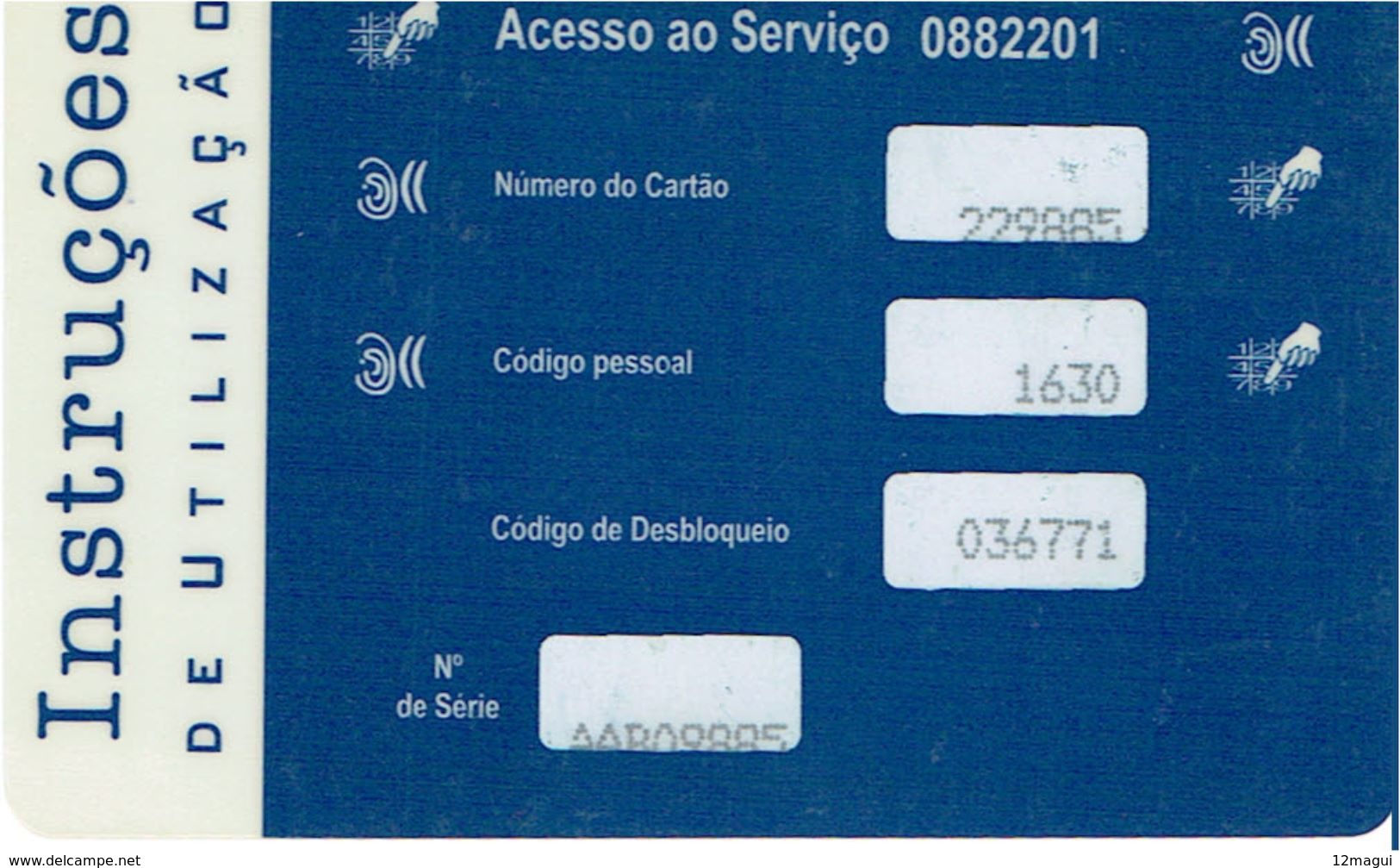 PHONECARDS-PORTUGAL ---  PRÉ PAID---PT--CARTÃO DE CHAMADAS-- THIN PLASTIC - Portugal