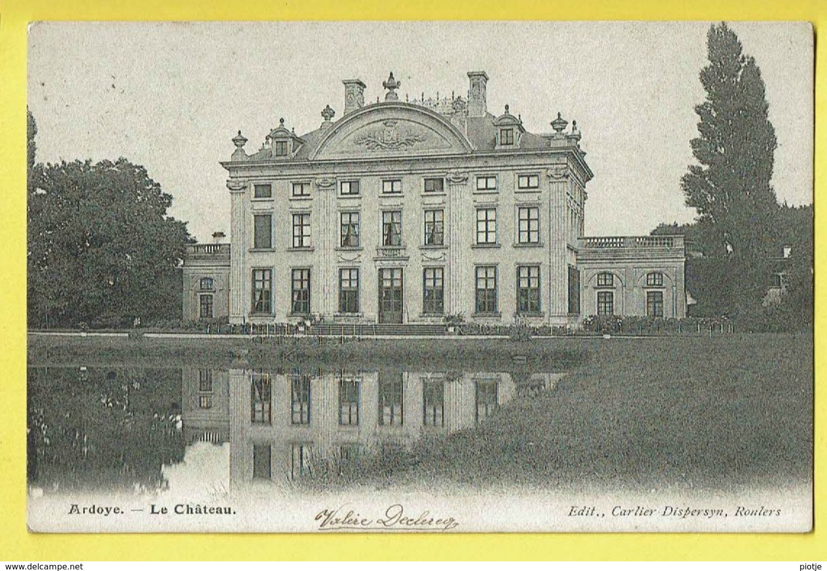 * Ardooie - Ardoye (Roeselare) * (Edit Carlier Dispersyn Roulers) Le Chateau, Castle, Kasteel, étang, TOP Unique - Ardooie