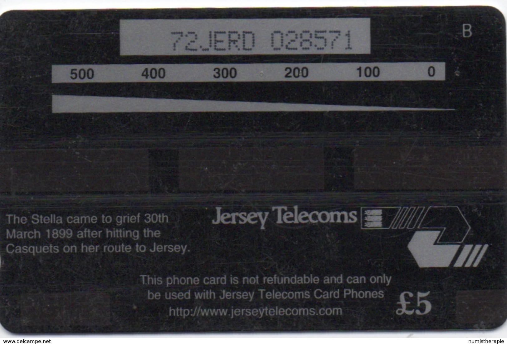 Télécarte Jersey : Stella Passing The Casquets : Thème Bateau Croisière - Schiffe