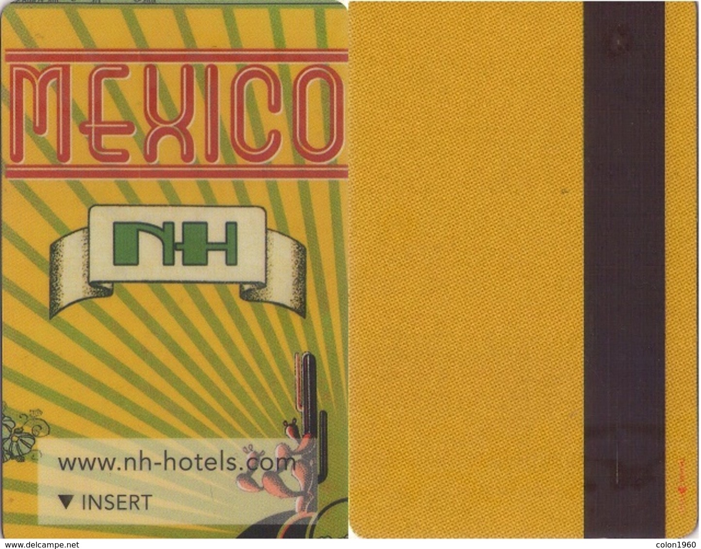 SPAIN. HOTEL KEY CARD. NH MEXICO. 005. - Cartas De Hotels