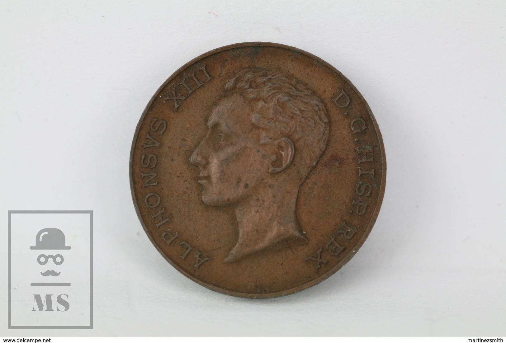 Alfonso XIII Commemorative Bronze Medal - Dated 17 May 1902 - Monarquía/ Nobleza