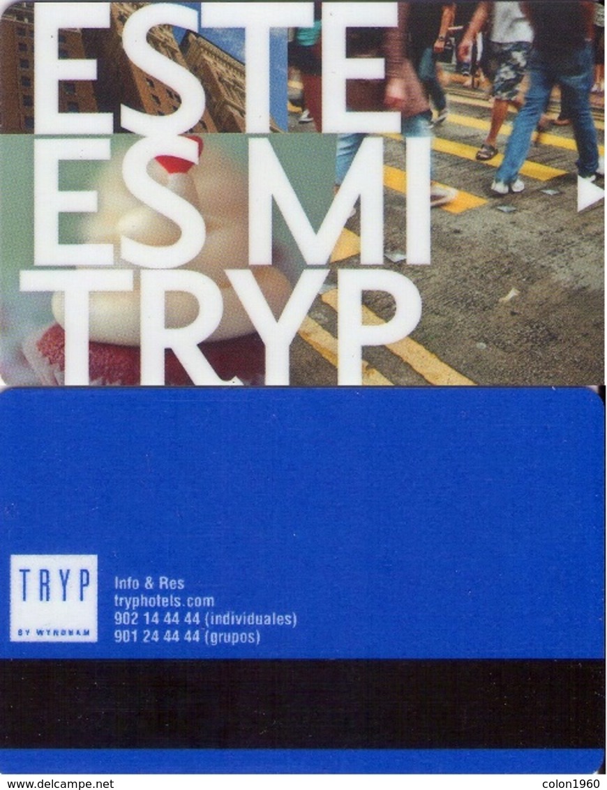 SPAIN. HOTEL KEY CARD. TRYP HOTEL. 018. - Cartas De Hotels