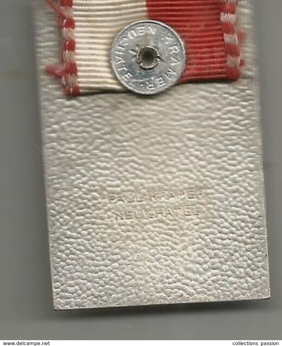 Médaille SUISSE , Société Suisse Des Carabiniers , Prix De Tir, Paul Kramer, Neuchatel,1957, Frais Fr 2.85 E - Autres & Non Classés