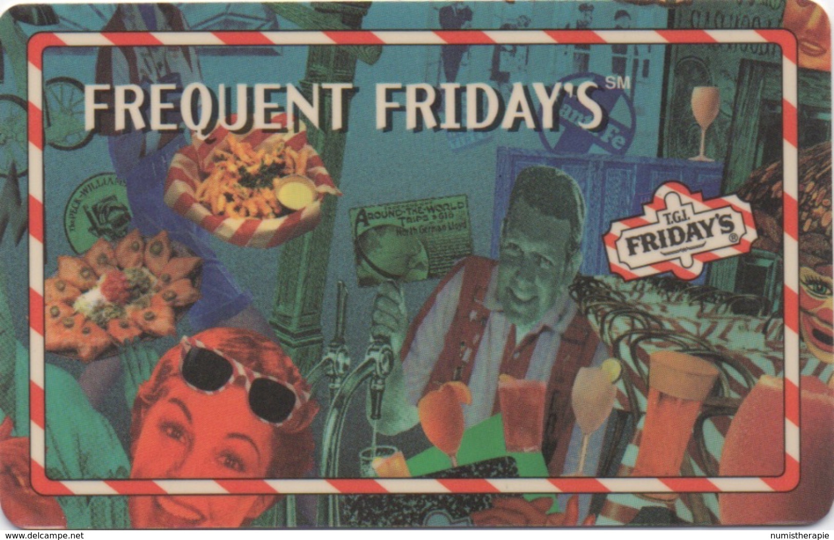 Carte De Fidélité : T.G.I. FRIDAY'S USA 1995 - Other & Unclassified