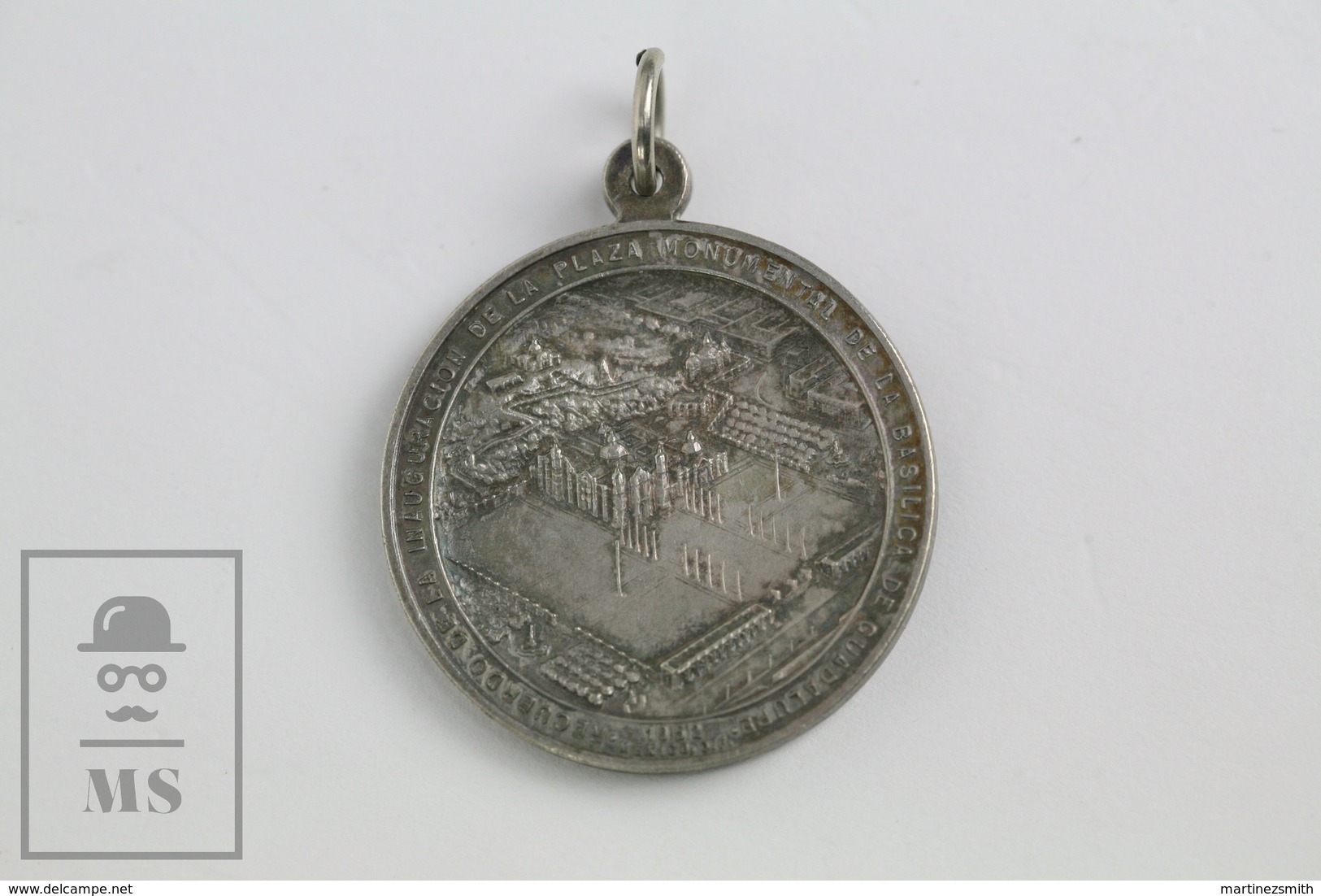 1956 Mexico Medal Inauguration Of The Basilica Of Our Lady Of Guadalupe Square - Religión & Esoterismo