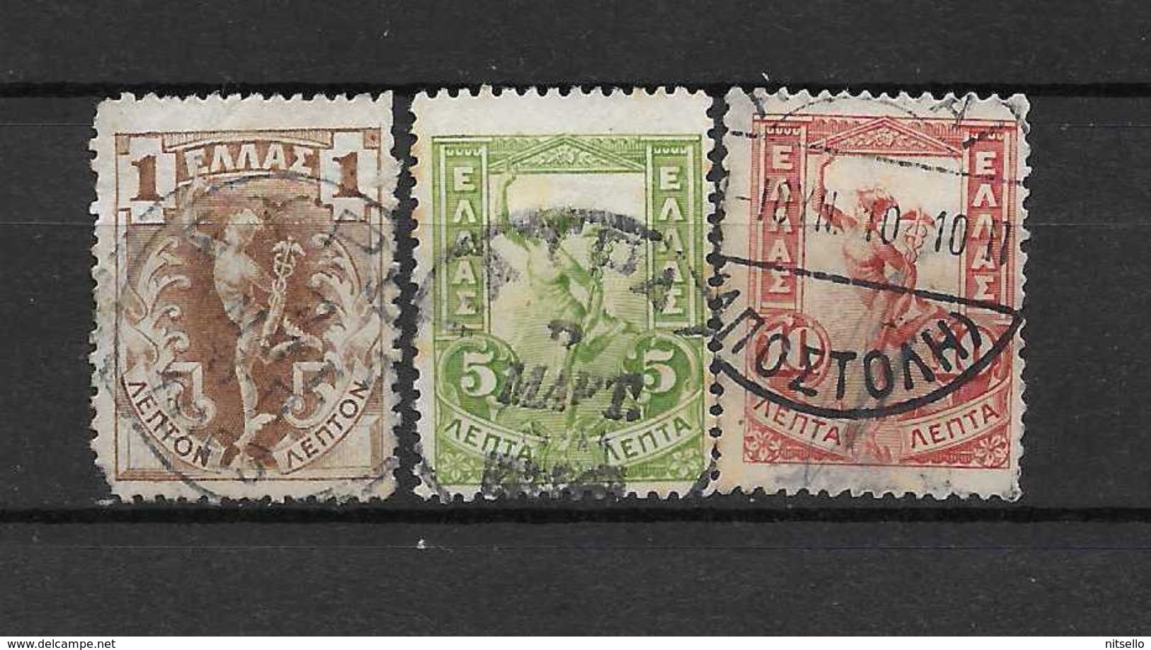 LOTE 1605  ///  GRECIA    YVERT Nº:  146+149+150     ¡¡¡¡ LIQUIDATION !!!! - Used Stamps