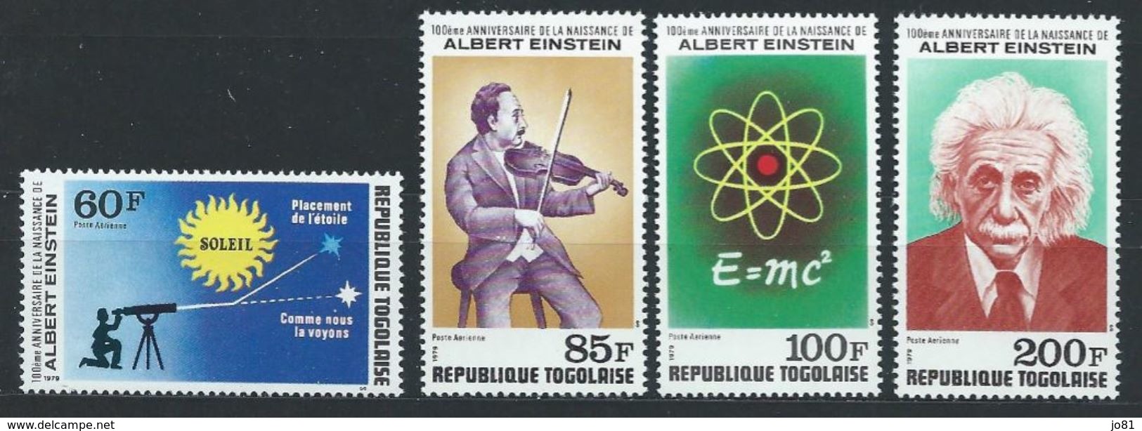 Togo YT PA 382-385 XX / MNH Albert Einstein - Togo (1960-...)