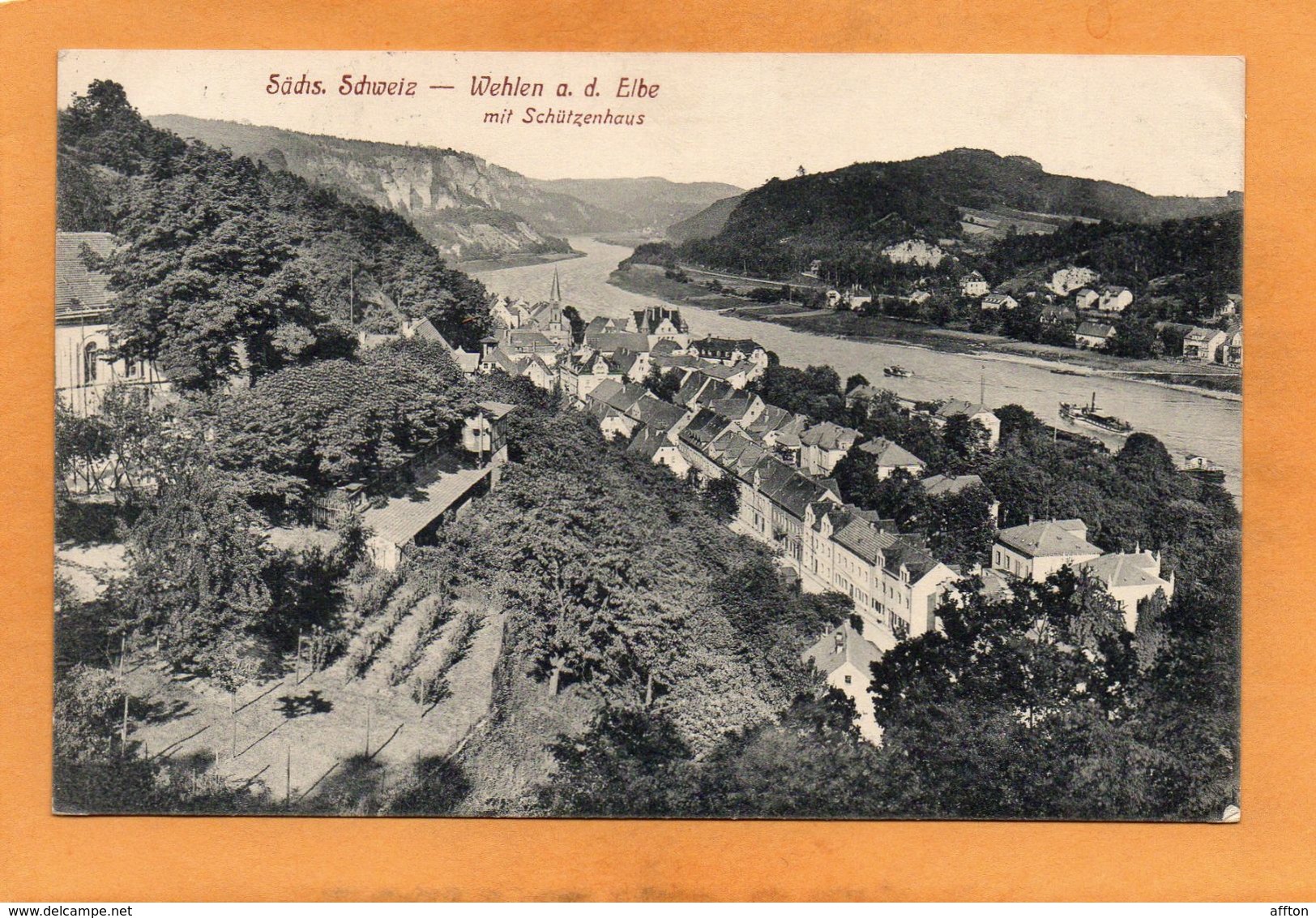 Wehlen E.d Elbe Germany 1917 Postcard - Wehlen