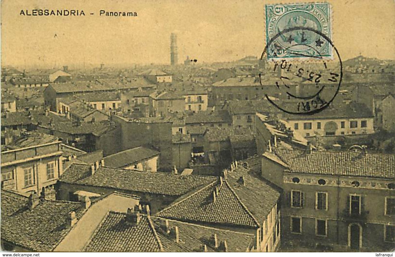 Pays Div-ref L324- Italie - Italia - Italy - Alessandria - Panorama - Carte Bon Etat  - - Sonstige & Ohne Zuordnung