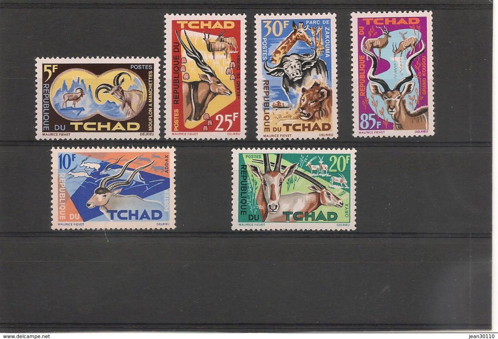 TCHAD  Année 1965  N° Y/T :104/109* Côte: 8,50 € - Tchad (1960-...)