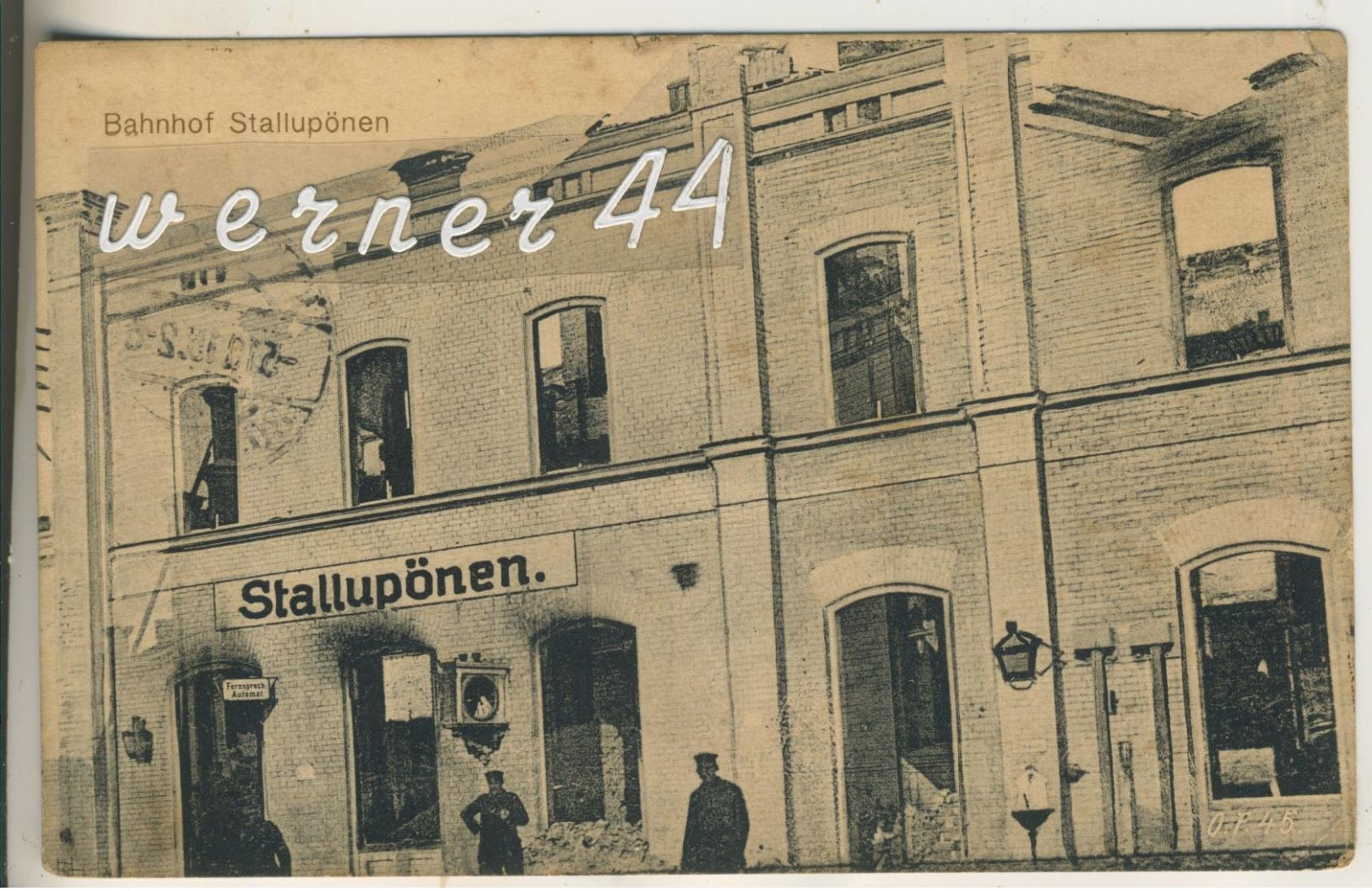 Stallupönen V.1915  Der Bahnhof (13306) - Ostpreussen