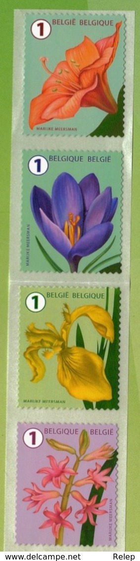 Belgique 2016 - Fleurs Self-adhesive Stamps Cond. MNH - Neufs