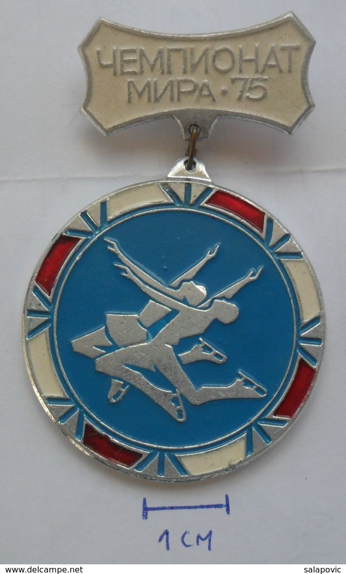 USSR Figure Skating - Soviet Sport 1975 PINS BADGES PLAS - Skating (Figure)