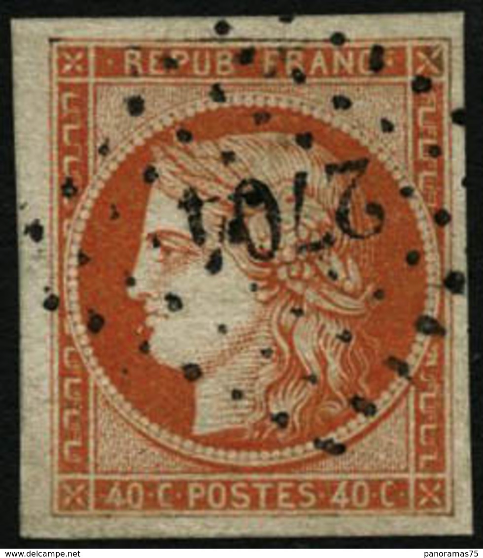 Oblit. N°5 40c Orange - TB - Other & Unclassified