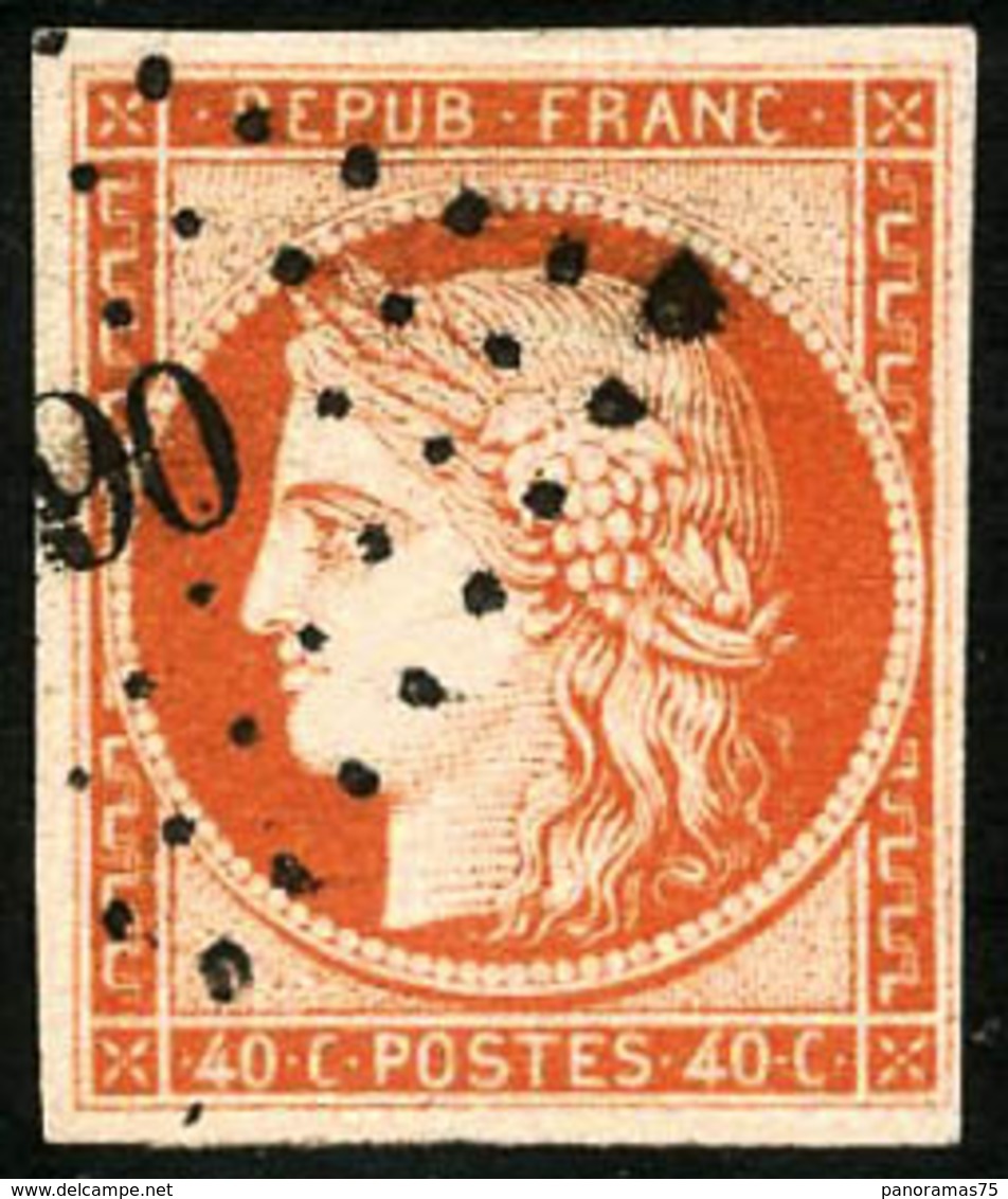 Oblit. N°5a 40c Orange Vif - TB - Other & Unclassified