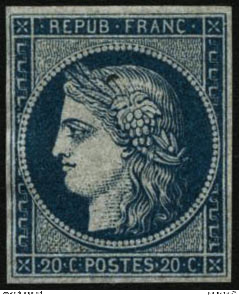 (*) N°8b 20c Bleu S/azuré, Normalement Sans Gomme - TB - Altri & Non Classificati