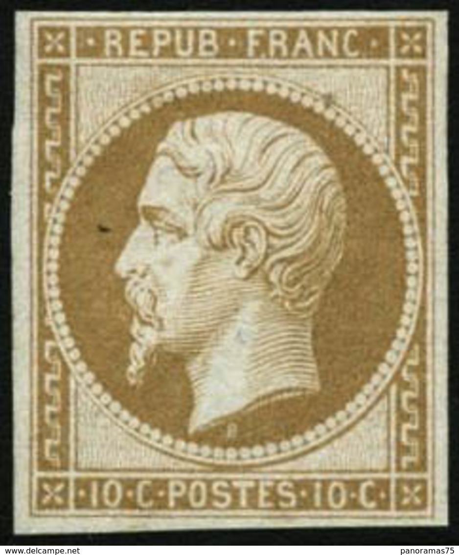 ** N°9e 10c Bistre Réimp - TB - 1852 Luis-Napoléon