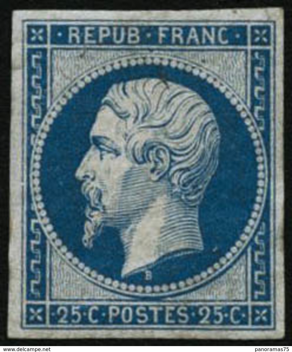 ** N°10c 25c Bleu, Réimp - TB - 1852 Louis-Napoléon