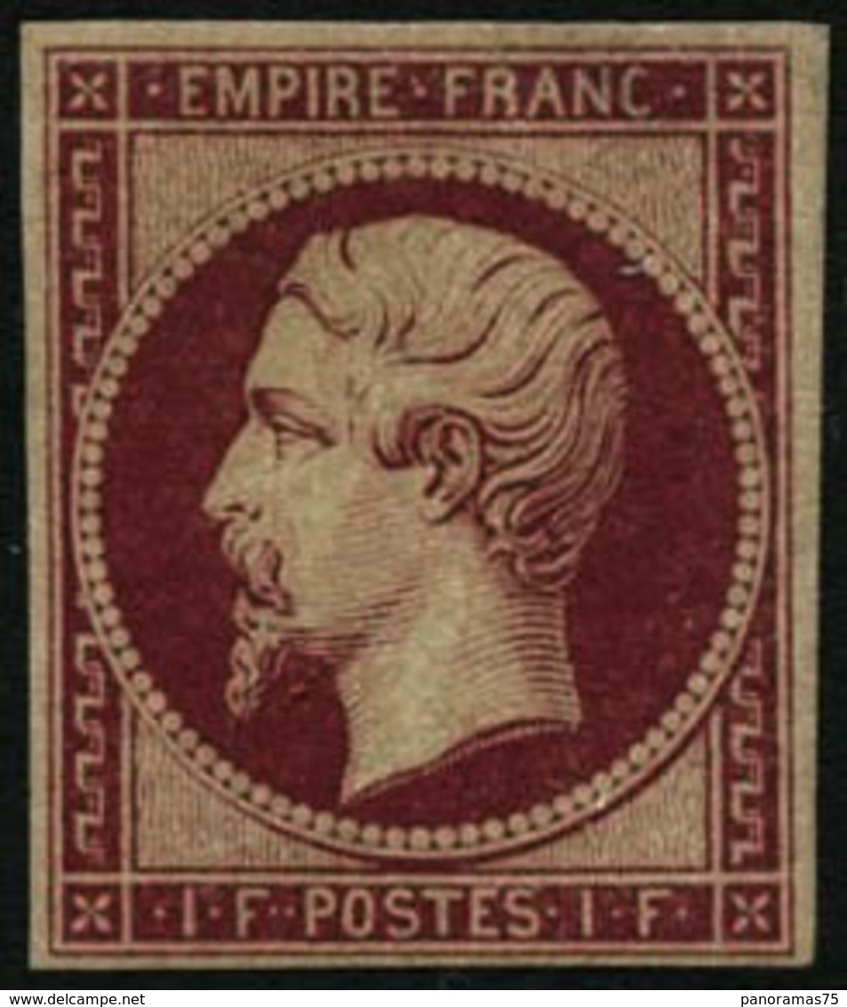 ** N°18d 1F Carmin, Réimp - B - 1853-1860 Napoleon III