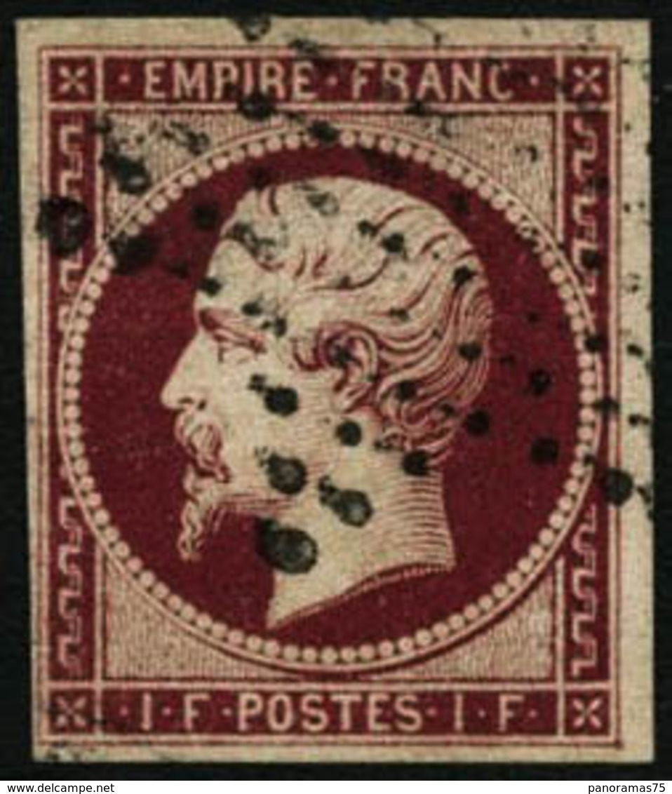 Oblit. N°18g 1F Velours - TB - 1853-1860 Napoleon III