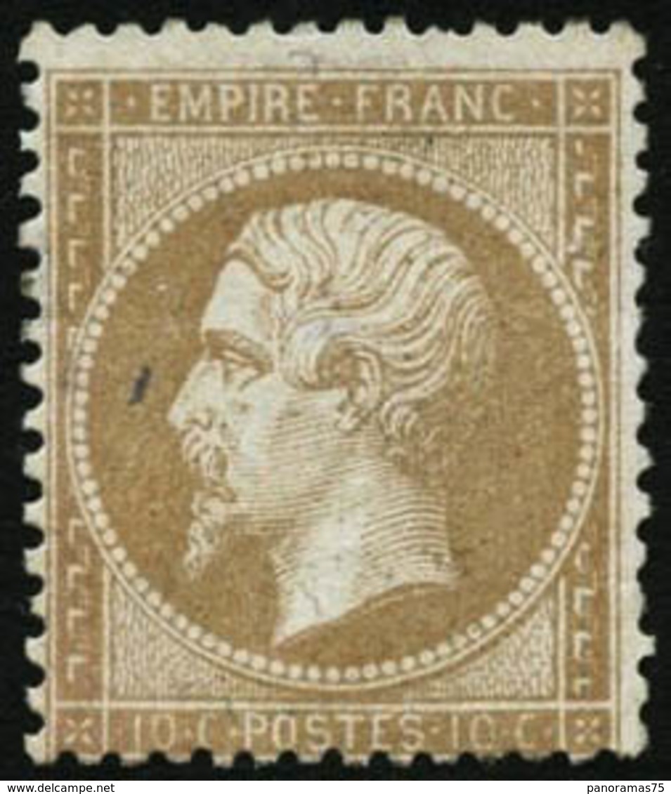 ** N°21 10c Bistre - B - 1862 Napoléon III.