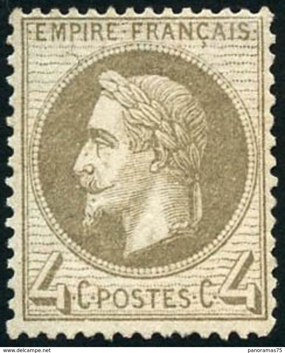 ** N°27A 4c Gris - TB - 1863-1870 Napoléon III Lauré