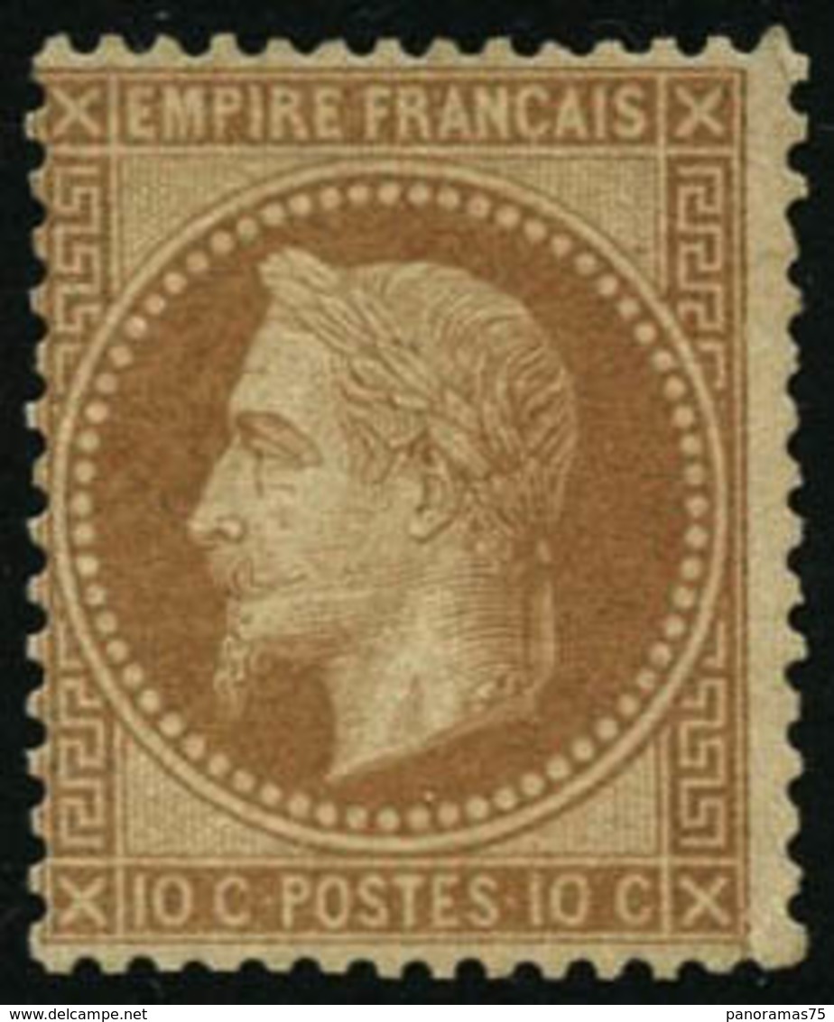 * N°28A 10c Bistre, Type I - TB - 1863-1870 Napoleon III With Laurels