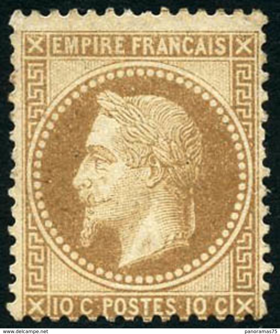 * N°28A 10c Bistre, Type I - TB - 1863-1870 Napoleone III Con Gli Allori