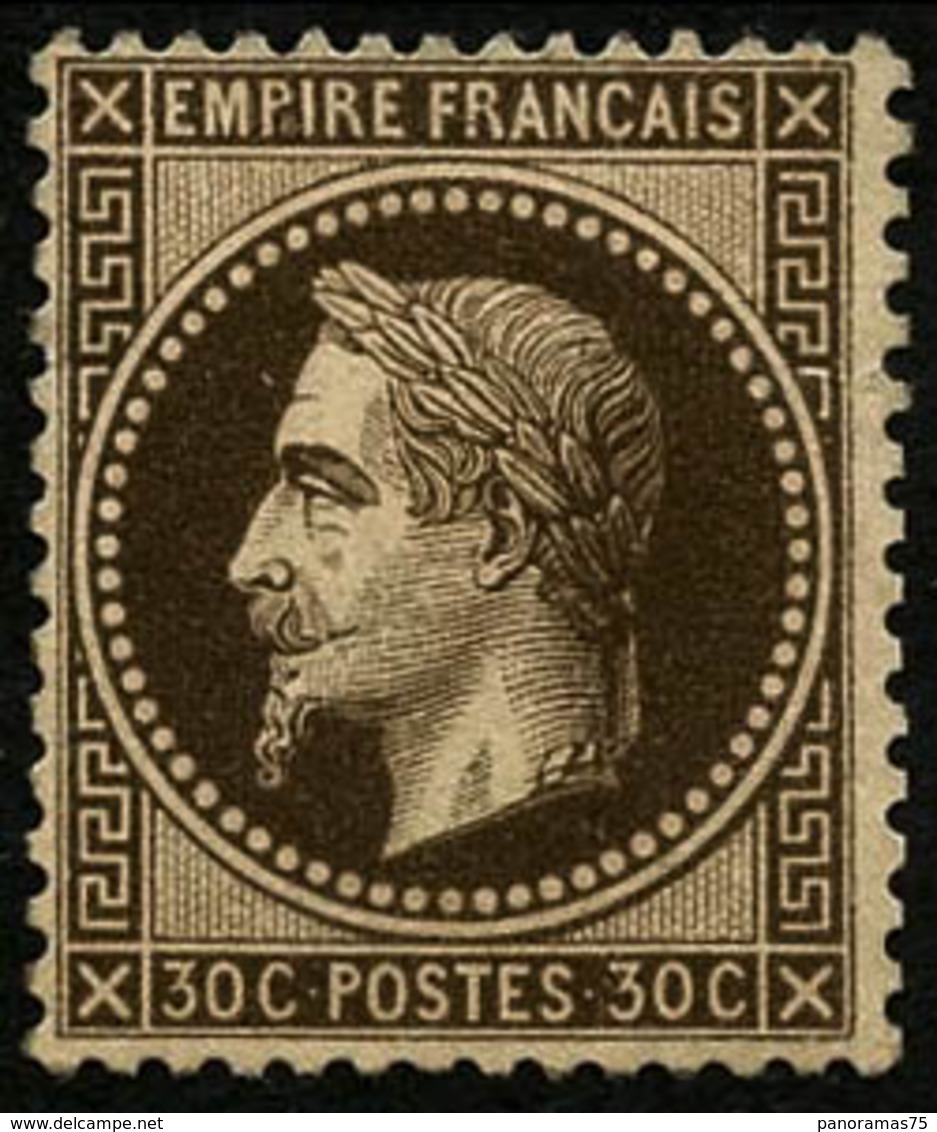 * N°30b 30c Brun Noir - TB - 1863-1870 Napoleone III Con Gli Allori