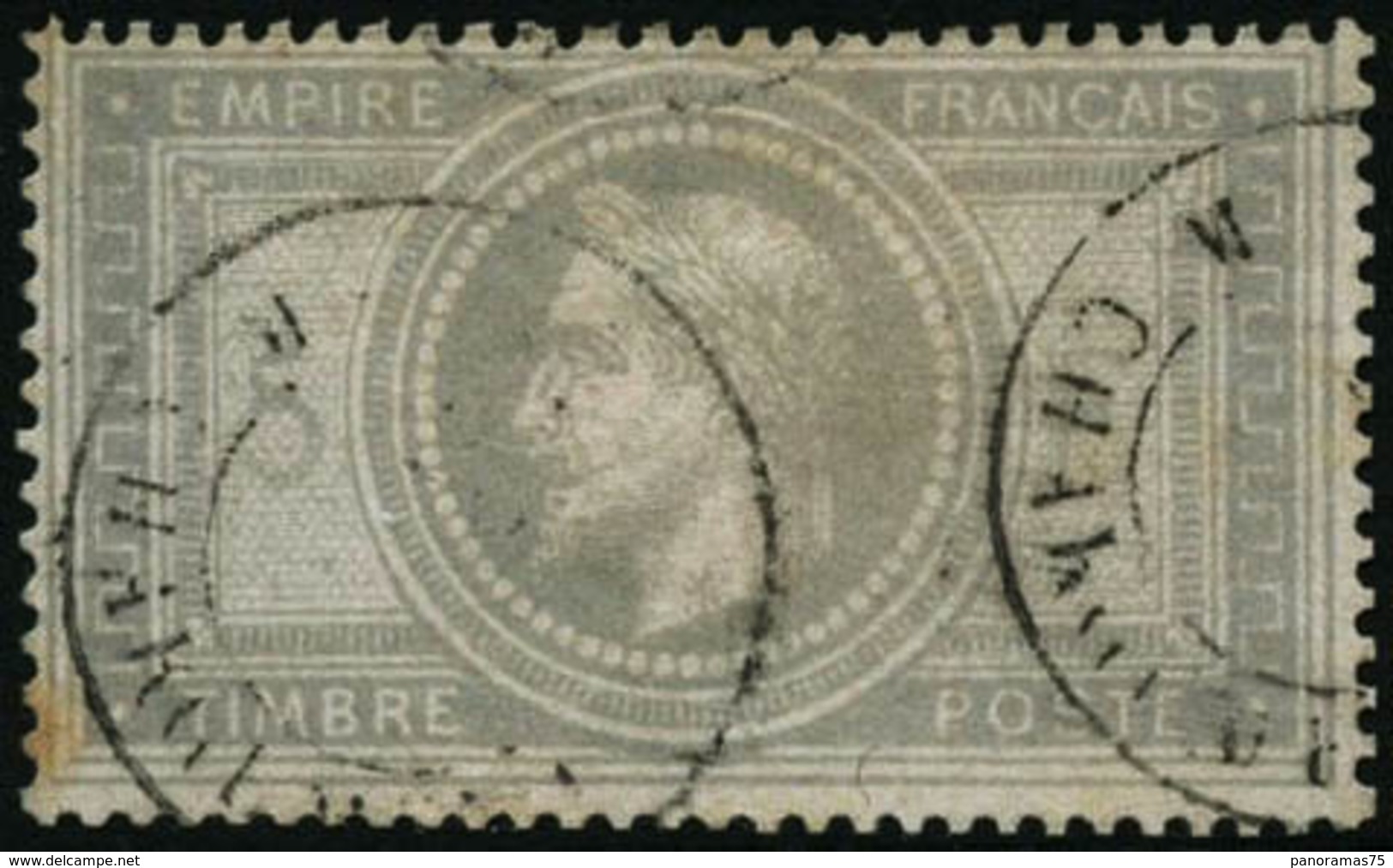 Oblit. N°33 5F Empire, Pelurage - B - 1863-1870 Napoleon III With Laurels