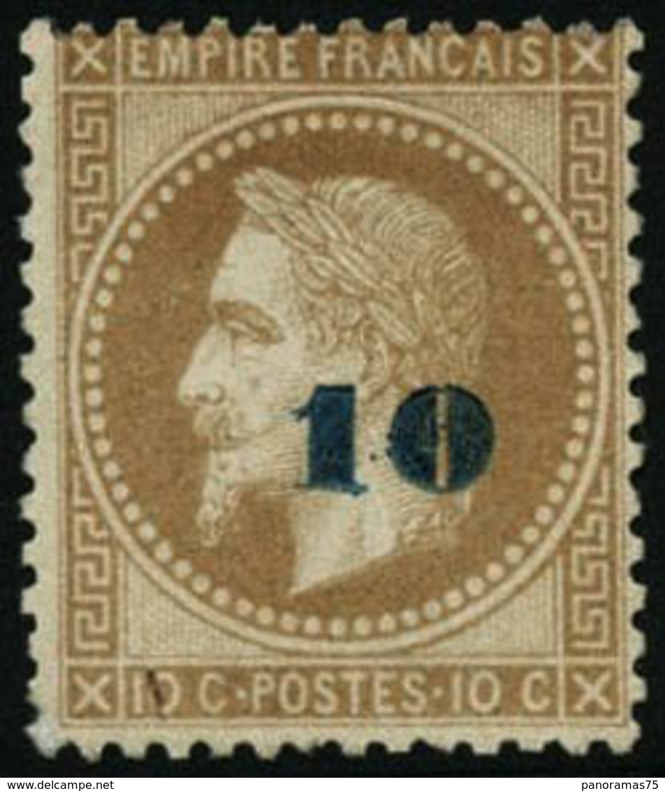 * N°34 10 Sur 10c Bistre - TB - 1863-1870 Napoleon III With Laurels