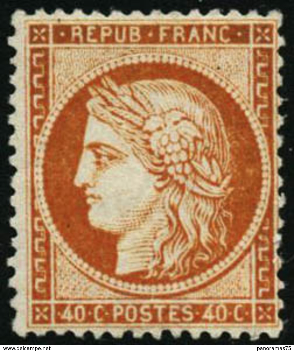 ** N°38 40c Orange, Signé Calves - TB - 1870 Assedio Di Parigi