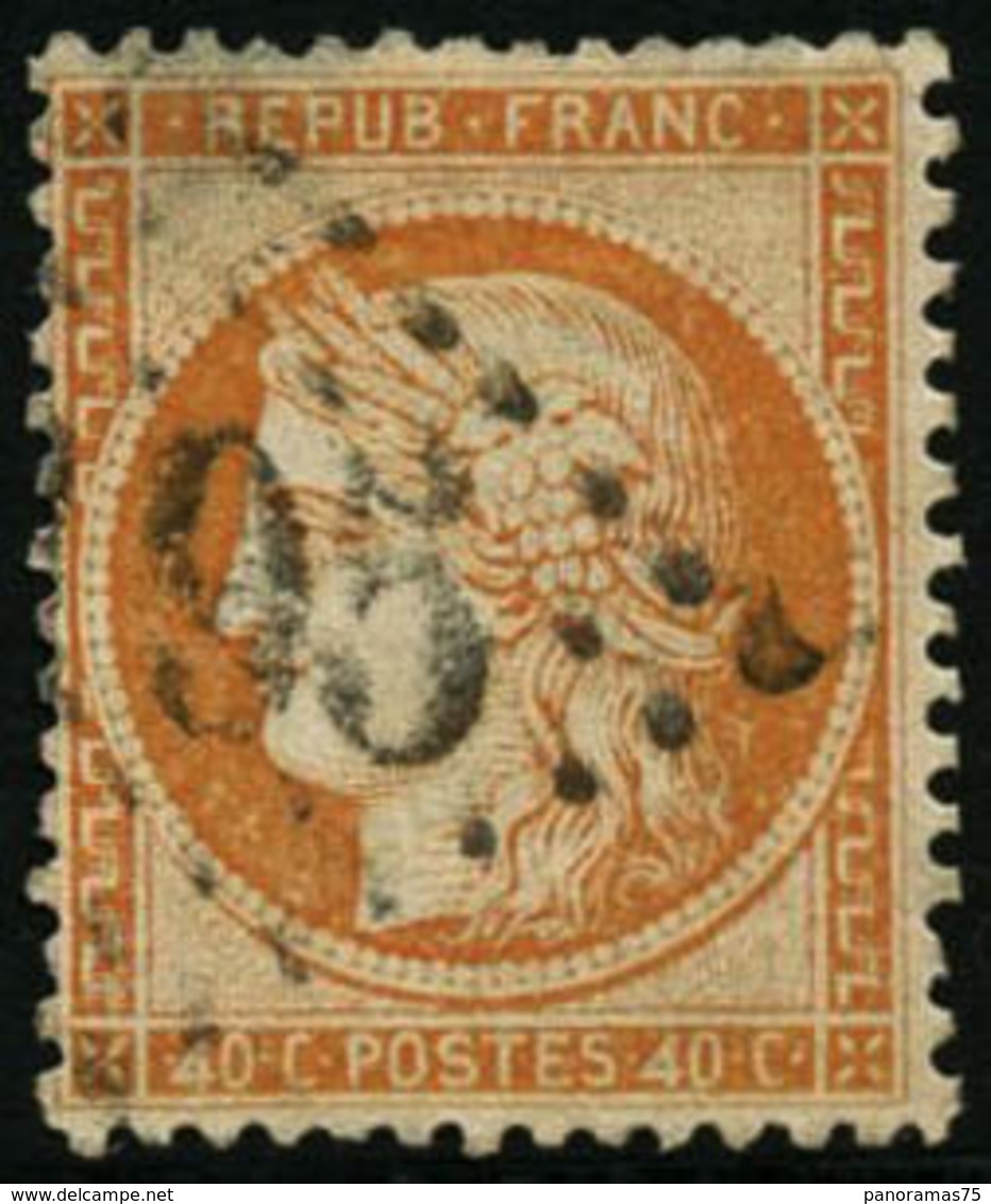 Oblit. N°38d 40c Orange Variété 4 Retouché - TB - 1870 Belagerung Von Paris