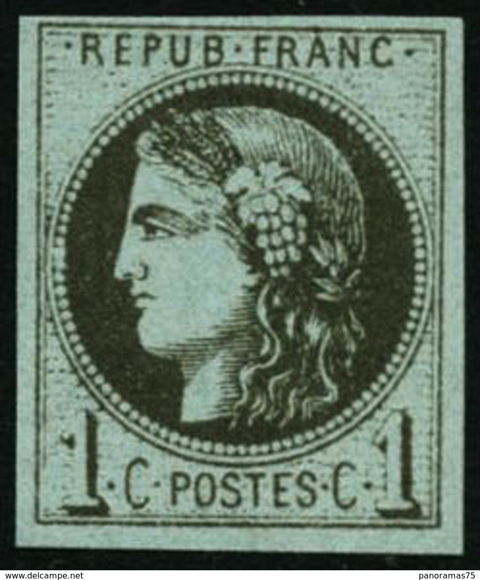 ** N°39Aa 1c Olive Foncé R1, Impression Usée, Signé Calves - TB - 1870 Ausgabe Bordeaux