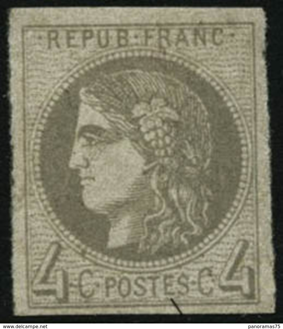 ** N°41B 4c Gris R2, Signé Calves - TB - 1870 Emissione Di Bordeaux