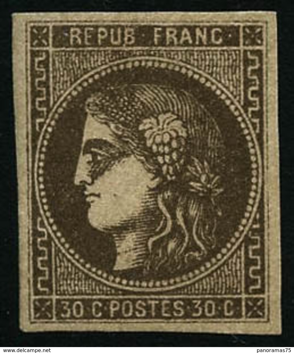 ** N°47 30c Brun - TB - 1870 Bordeaux Printing