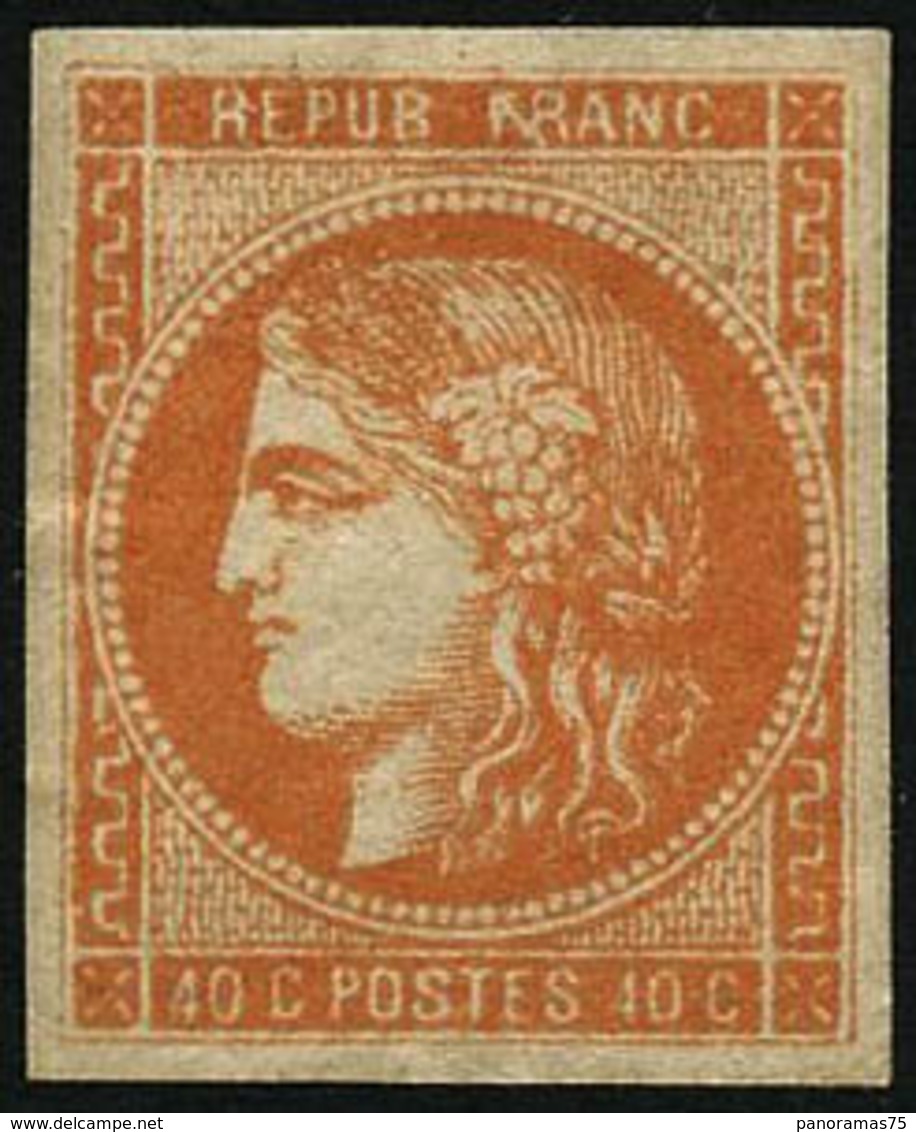 ** N°48 40c Orange - TB - 1870 Emissione Di Bordeaux