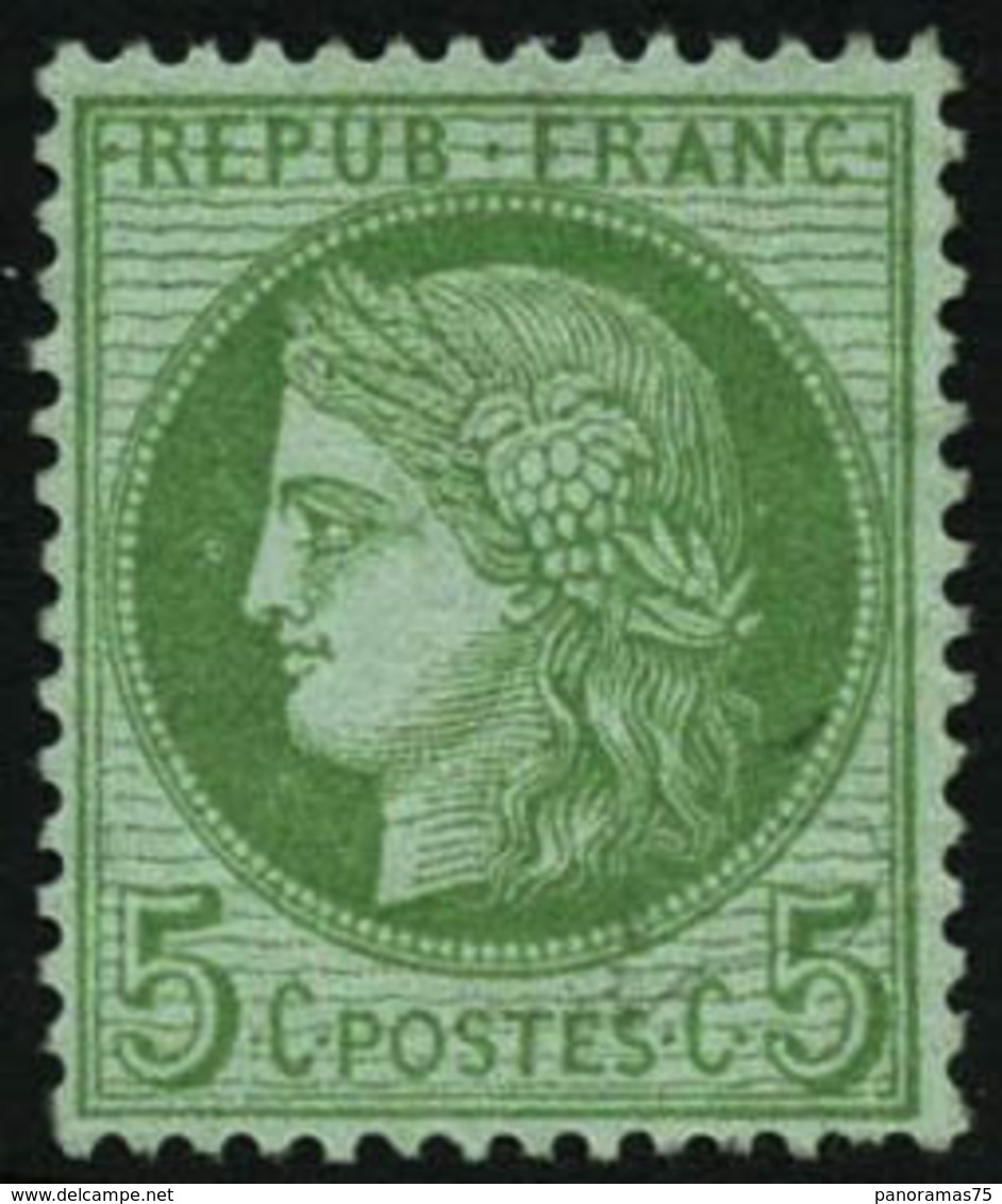 ** N°53 5c Vert Jaune S/azuré - TB - 1871-1875 Ceres
