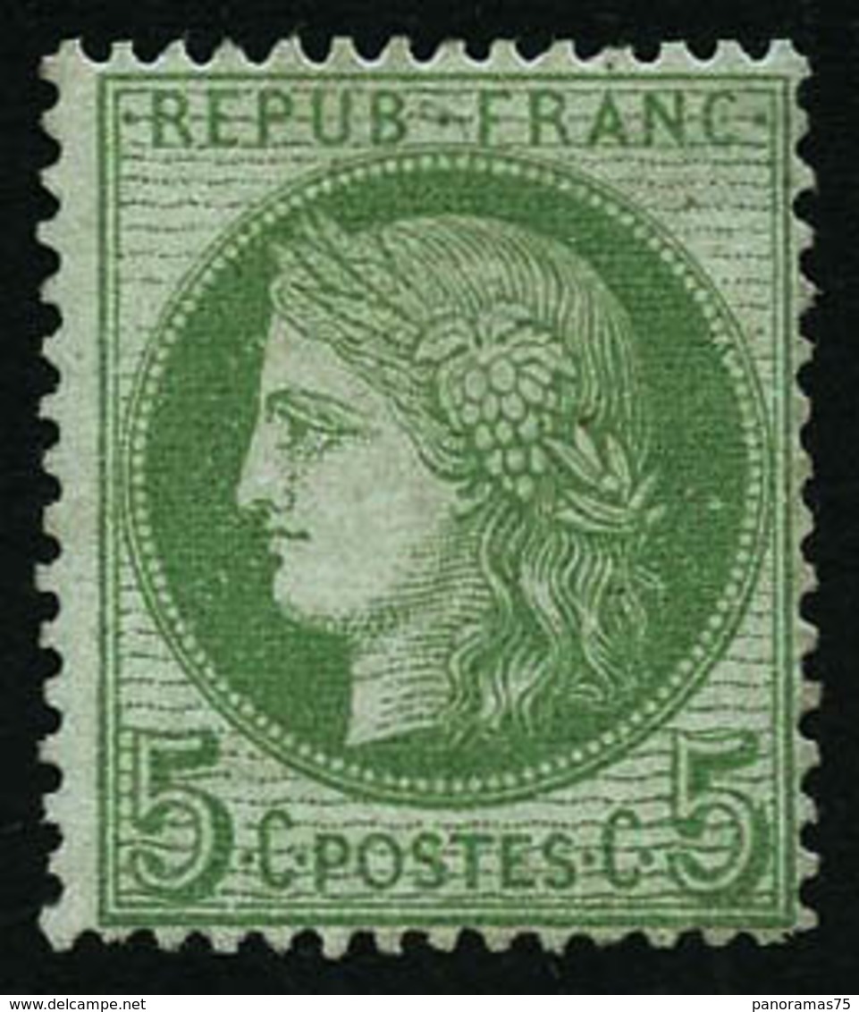 * N°53 5c Vert Jaune S/azuré - TB - 1871-1875 Ceres