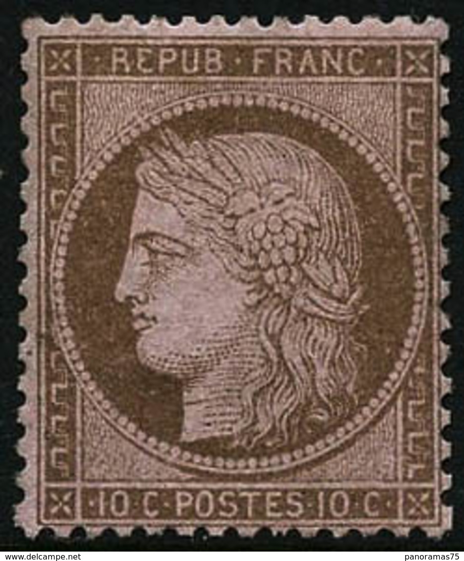 ** N°58 10c Brun S/rose - TB - 1871-1875 Ceres