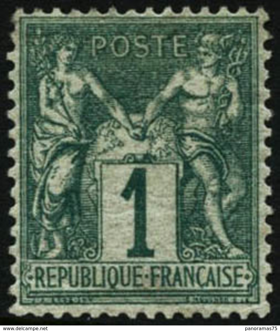 ** N°61 1c Vert, Pièce De Luxe - TB - 1876-1878 Sage (Tipo I)